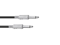 OMNITRONIC Câble jack 6.3 mono 3m bk