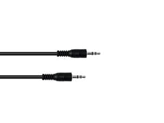 OMNITRONIC câble Jack stéréo 3.5 1.5m bk