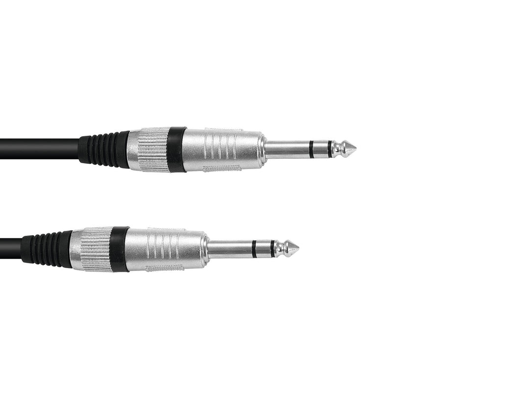 OMNITRONIC Câble Jack stéréo 6.3 1m bk ROAD