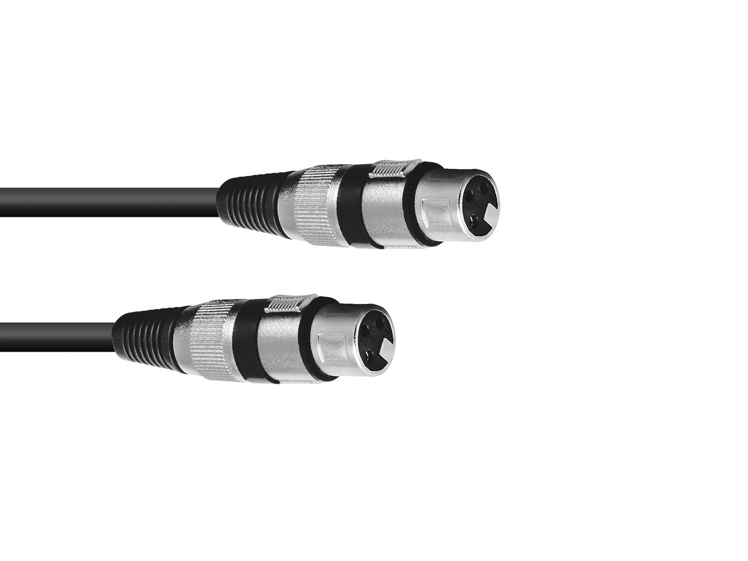 OMNITRONIC Câble adaptateur XLR(F)/XLR(F) 0.2m bk