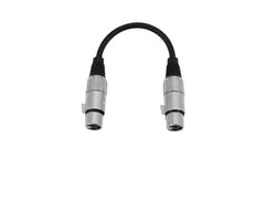 OMNITRONIC Câble adaptateur XLR(F)/XLR(F) 0.2m bk