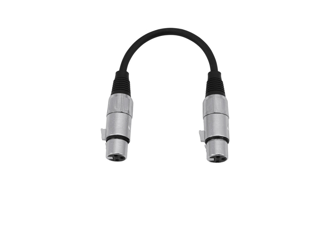 OMNITRONIC Câble adaptateur XLR(F)/XLR(F) 0.2m bk