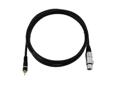 OMNITRONIC Câble adaptateur RCA/XLR(F) 2m bk