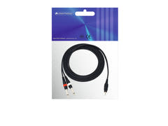 OMNITRONIC Câble adaptateur jack 3,5/jack 2x 3m bk