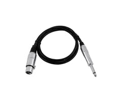 OMNITRONIC Câble adaptateur XLR(F)/Jack mono 0.9m bk
