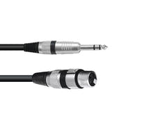 OMNITRONIC Câble adaptateur XLR(F)/Jack stéréo 0.9m bk