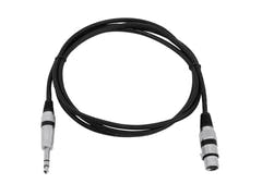 OMNITRONIC câble adaptateur XLR(F)/Jack stéréo 2m bk