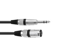 OMNITRONIC câble adaptateur XLR(M)/jack stéréo 0.9m bk