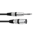 OMNITRONIC Adapter Cable XLR(M)/Jack stereo 5m bk