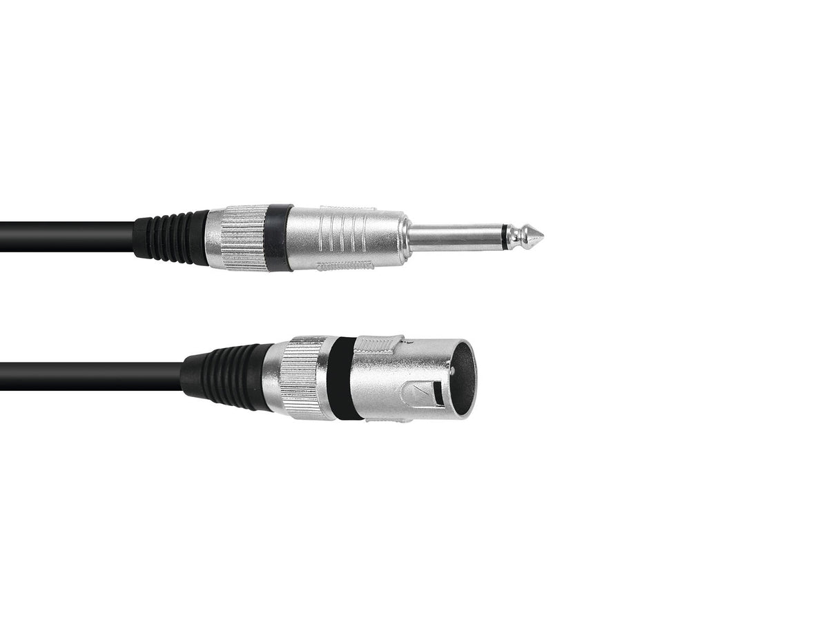OMNITRONIC Adapter Cable XLR(M)/Jack mono 2m bk