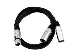 OMNITRONIC câble adaptateur XLR(F)/2xXLR(M) 1m bk