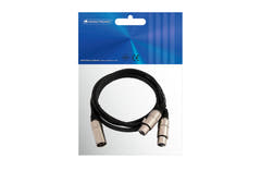 OMNITRONIC Câble adaptateur XLR(M)/2xXLR(F) 0.5m bk