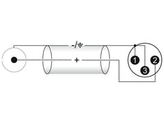 OMNITRONIC câble adaptateur 2xXLR(M)/2xRCA 6m bk