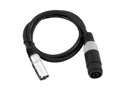 OMNITRONIC câble adaptateur Speaker(F)/XLR(M) 1m bk