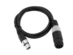 Câble adaptateur Speaker(F)/XLR(F) 1m bk