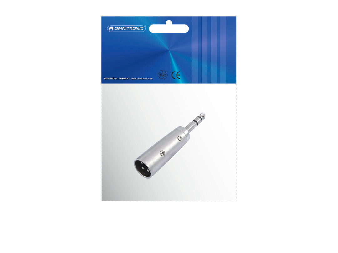 OMNITRONIC adaptateur XLR(M)/Jack(M) stéréo