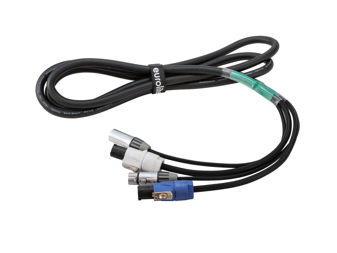 EUROLITE câble combiné DMX P-Con/XLR 3 broches 3m