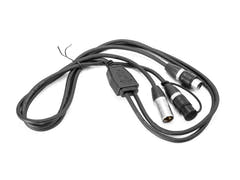 Câble adaptateur EUROLITE DMX IP XLR 3 broches(m)/2xIP XLR 3 broches(f)