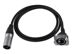 PSSO Câble patch XLR(M)/XLR(F) S 1m bk