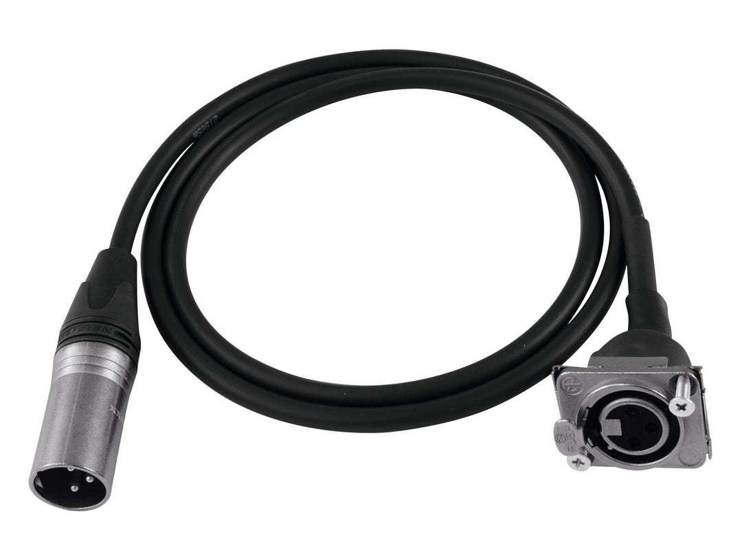 PSSO Câble patch XLR(M)/XLR(F) S 1m bk
