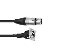 Câble patch PSSO XLR(F)/XLR(M) S 1m bk