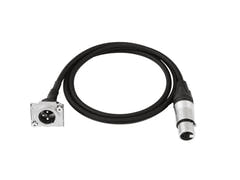 Câble patch PSSO XLR(F)/XLR(M) S 1m bk