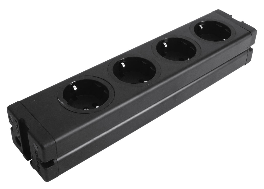 EUROLITE Distributeur 4 voies ALU bk