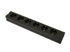 Distributeur EUROLITE 6 voies ALU bk