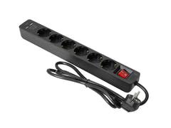 EUROLITE Répartiteur ON-1 6 voies + 2 USB bk