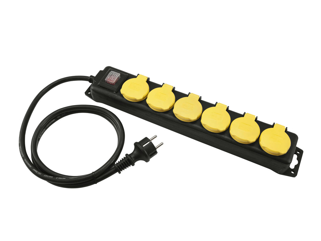 EUROLITE Répartiteur 6 voies IP44 noir 10m
