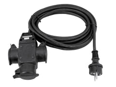 Rallonge EUROLITE 3x1.5 5m à 3 prises