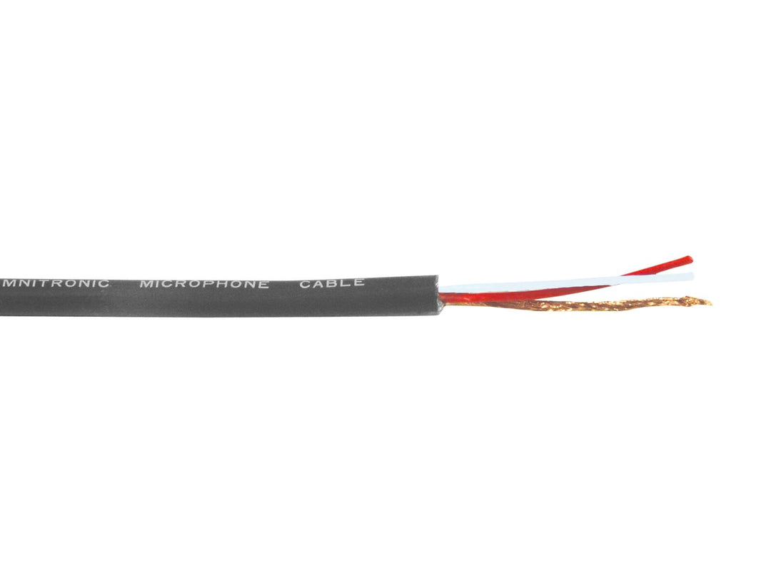 OMNITRONIC Câble de microphone 2x0.22 100m bk