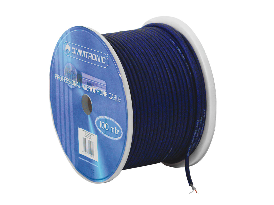OMNITRONIC câble de microphone 2x0.22 100m bu