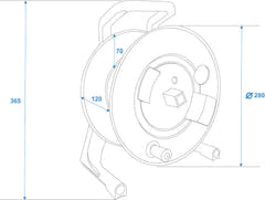 Touret de câble SCHILL IT266.RM A=280/C=11