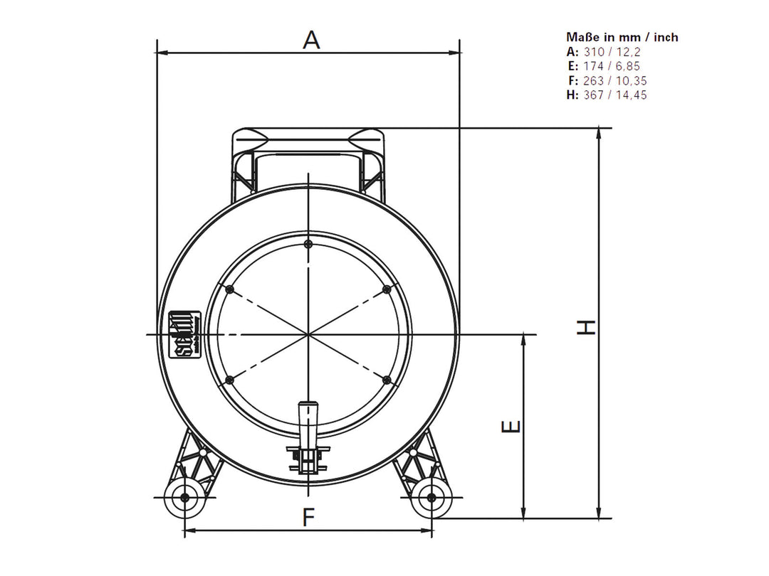SCHILL Dévidoir de câble GT 310.SO