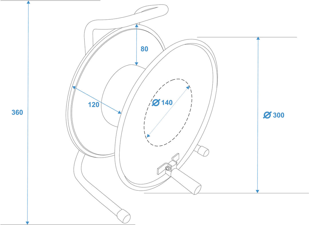 SCHILL Enrouleur de câble HT300.SO A=300/C=125