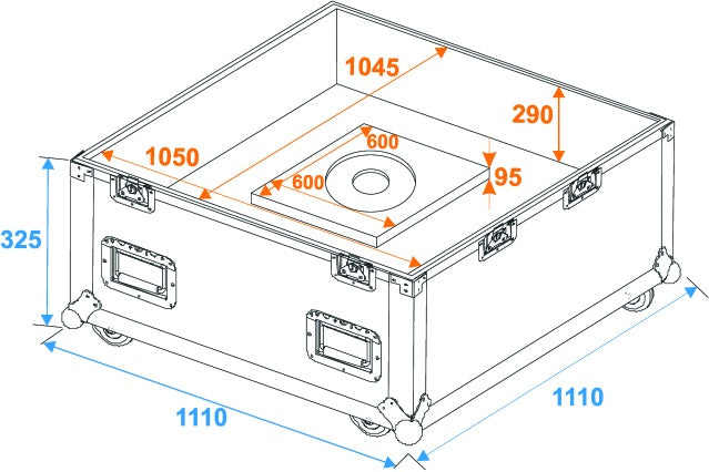 Eurolite Flightcase pour Boules à Facettes (75 & 100cm)