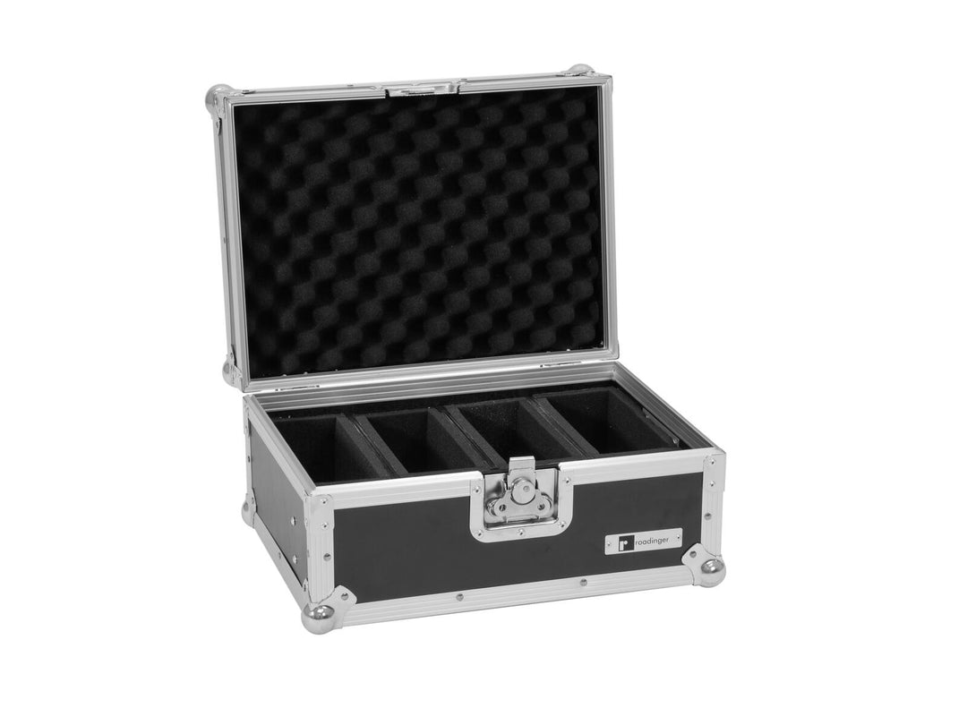 ROADINGER Flight-case EC-4AC 4x AKKU Flat Light Series