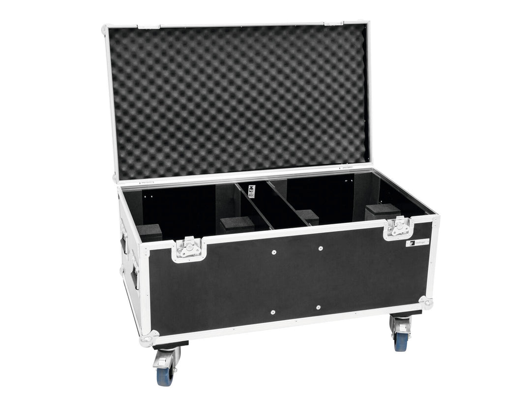 ROADINGER Flightcase 2x THA-250F avec roulettes