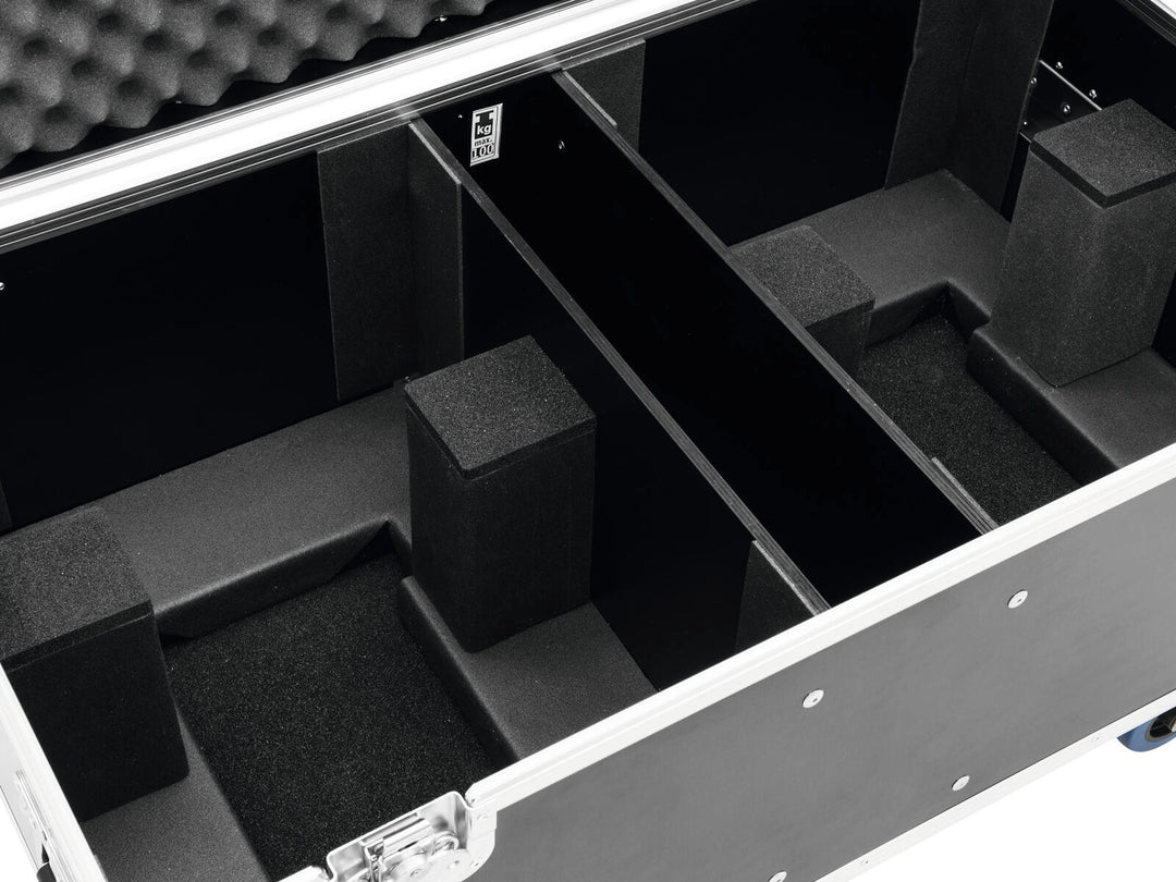 ROADINGER Flightcase 2x THA-250F avec roulettes