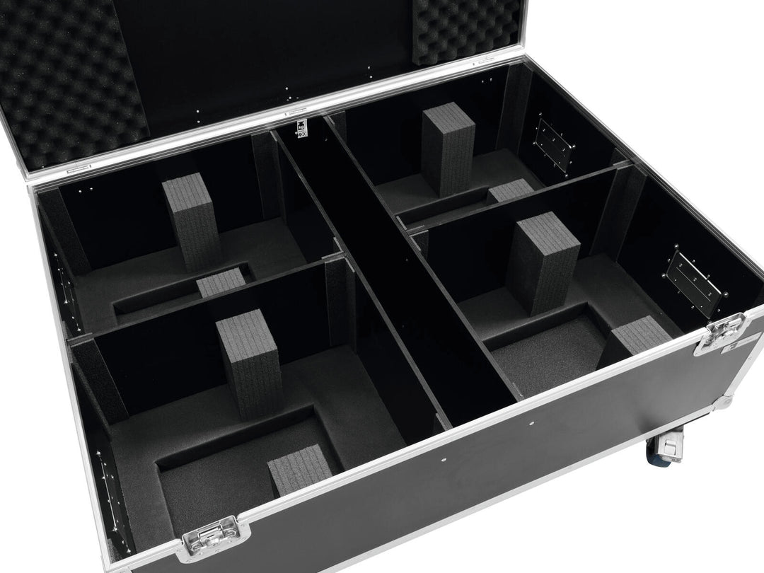 ROADINGER Flightcase 4x THA-250F avec roulettes