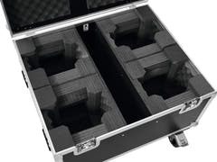 ROADINGER Flightcase 4x LED TMH-X1 Moving Head Beam avec roulettes