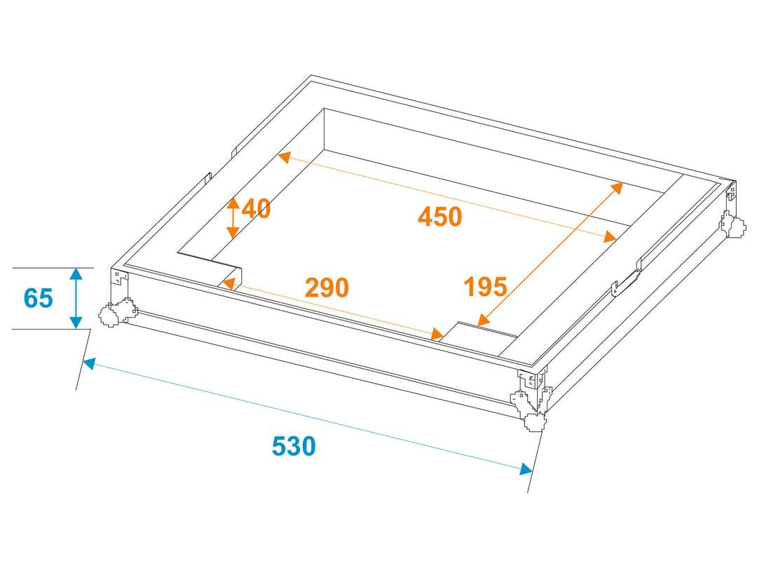 ROADINGER Flight-case DMX Move Bigfoot