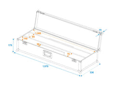 ROADINGER Flight-case 2x LED STP-7