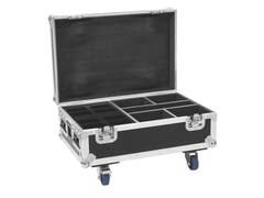 ROADINGER Flightcase 4x AKKU IP UP-4 Plus HCL Spot WDMX avec fonction de recharge