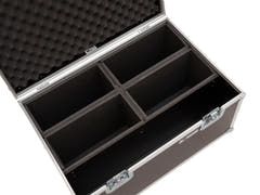 ROADINGER Flightcase pour 4 LED 4/7C-12 Silent Slim Spot
