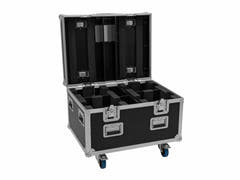 EUROLITE Set 2x LED TMH-X4 Tâtes Mobiles Wash Zoom wh + EU Case à roulettes