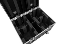 ROADINGER Flightcase 4x LED TMH-X4 avec roulettes