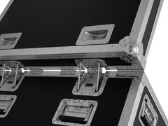 ROADINGER Flightcase 4x LED TMH-X4 avec roulettes