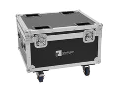 ROADINGER Flightcase 4x AKKU IP PAR 7 QCL WDMX avec fonction de recharge